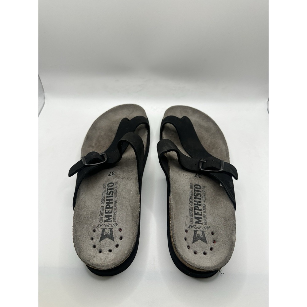 Mephisto Helen sandals Black Leather Size 37, Women's 7 - Picture 3 of 9